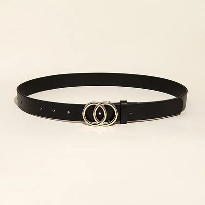 1Pack Double Loop Denim Belt Four Seasons Multicolor Dress with Womens Belt